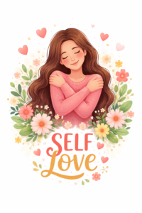 دختری که خودش را در آغوش گرفته